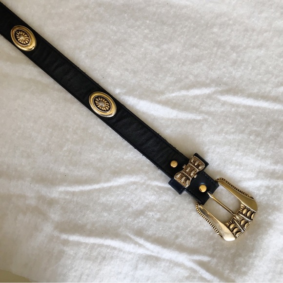 Vintage Cache Black Gold Statement Belt - Picture 8 of 12